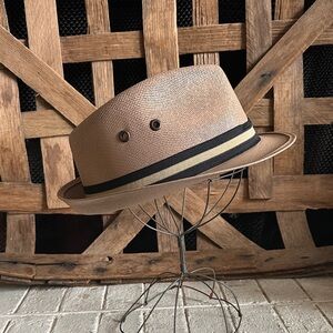 Stylish Brown Fedora Hat Gonzalez with Black Band